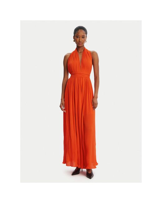 Bardot Red Abendkleid Amala Pleated Halter 60031Db Regular Fit