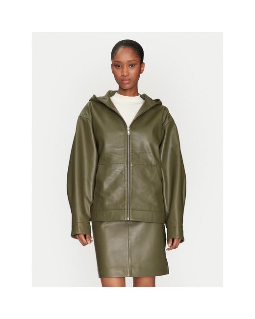 2nd Day Green Lederjacke 2251512606 190515 Regular Fit