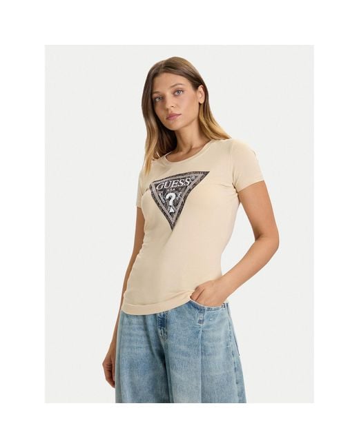 Guess Blue T-Shirt W5Bi15 J1314 Slim Fit