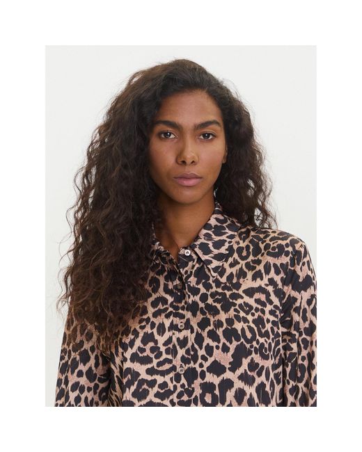 Guess Brown Hemd W5Yh03 Wf1T2 Regular Fit