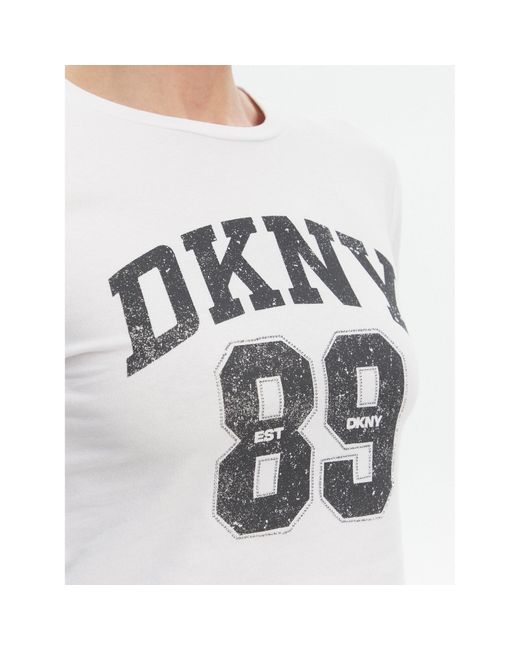 DKNY White Bluse Dp4T9979 Regular Fit