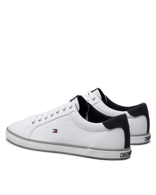 Tommy Hilfiger Sneakers Aus Stoff Harlow 1D Fm0Fm00596 Weiß in White für Herren