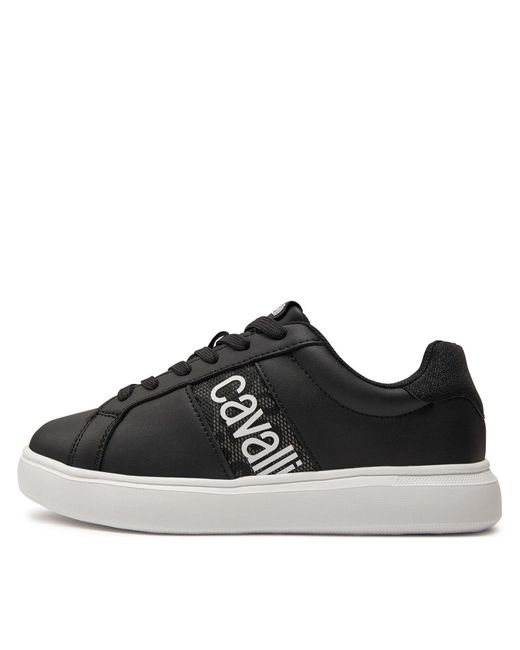 Just Cavalli Black Sneakers 74Rb3Sb2