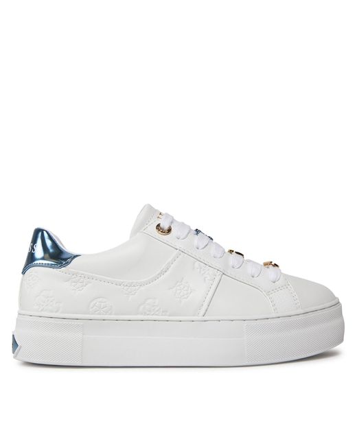 Guess White Sneakers Giella Fljgie Fal12 Weiß