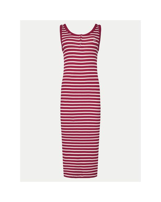Tommy Hilfiger Red Kleid Für Den Alltag Essential Dw0Dw19447 Slim Fit