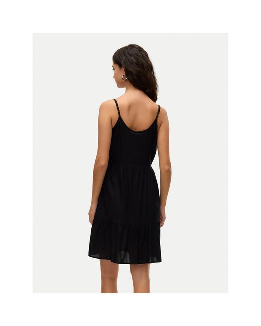 Vero Moda Black Sommerkleid Bumpy 10325283 Loose Fit