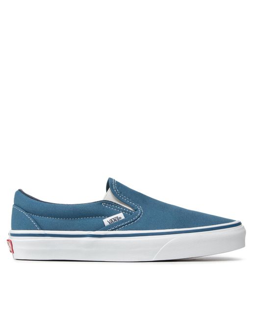 Vans Blue Sneakers Aus Stoff Classic Slip-On Vn-0Envy Dunkelblau