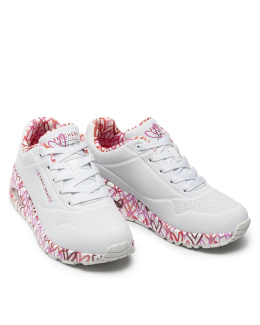 Skechers Multicolor Sneakers Uno Loving Love 155506/Wrpk Weiß
