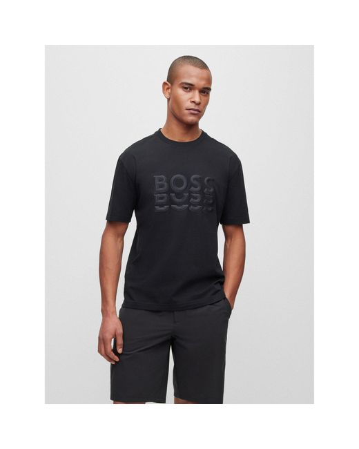 Boss T-Shirt 50495876 Regular Fit in Black für Herren