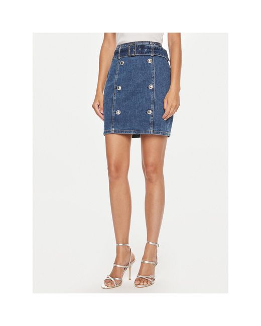 Guess Blue Jeansrock W4Yd0Q D55M0 Regular Fit