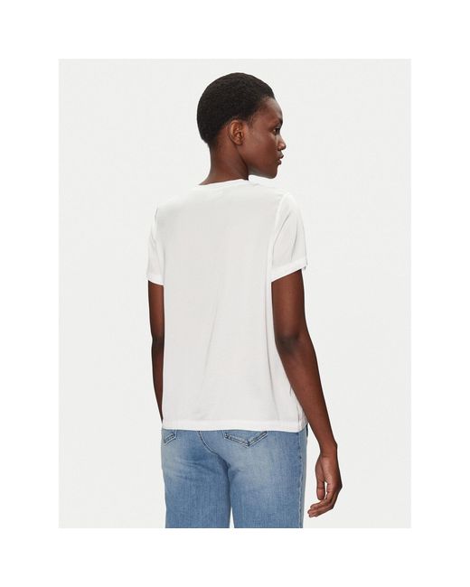 ViCOLO White Bluse Td0007 Relaxed Fit