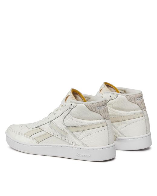 Reebok White Sneakers Club C Form Hi Ie1622 Weiß