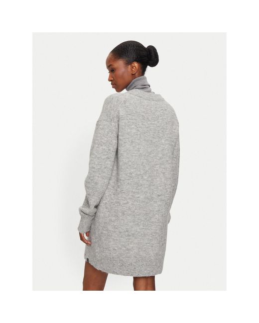 Calvin Klein Gray Strickkleid J20J224638 Loose Fit