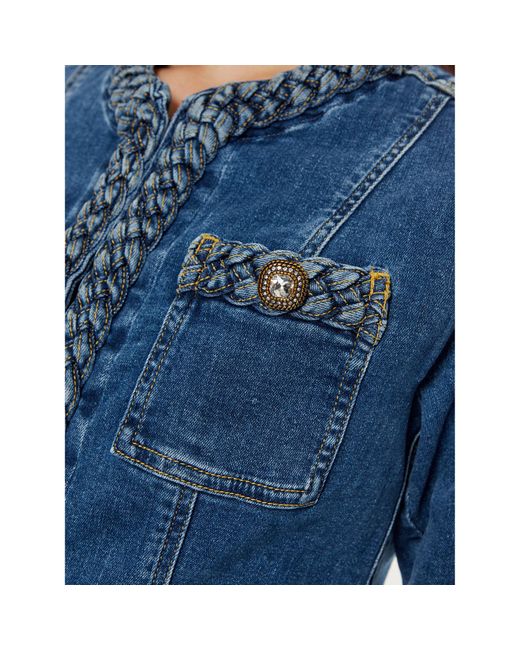 Liu Jo Blue Jeansjacke Uf4120 D4448 Regular Fit
