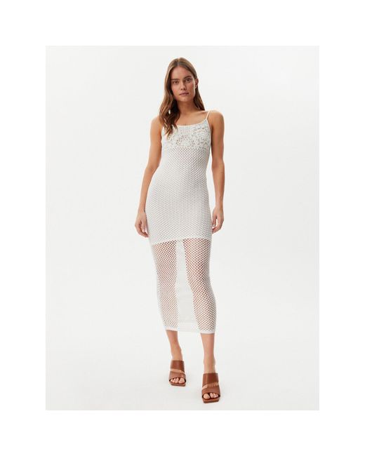 Guess White Sommerkleid E5Gk07 Z3N30 Regular Fit