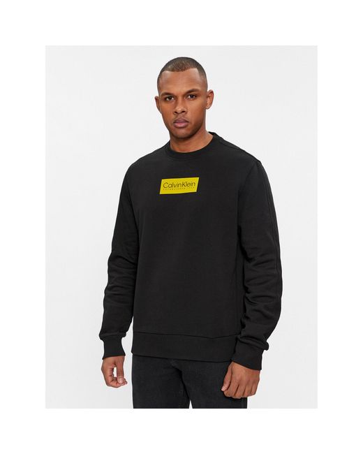 Calvin Klein Sweatshirt Raised K10K112252 Regular Fit in Black für Herren