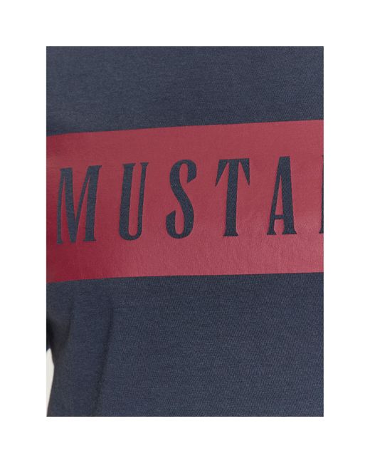Mustang T-Shirt Alex 1013223 Regular Fit in Blue für Herren