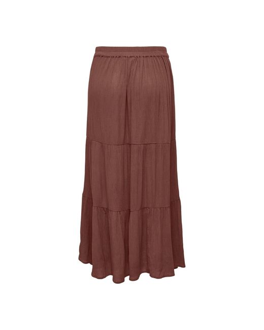 ONLY Brown Maxirock Mikka 15324808 Regular Fit