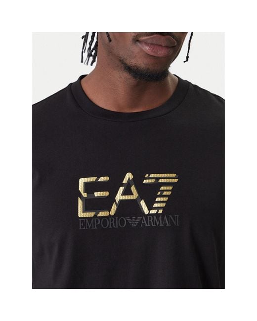 EA7 T-Shirt 7M001562 Af17789 Uc001 Regular Fit in Black für Herren