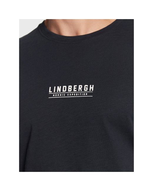 Lindbergh T-Shirt 30-420123 Regular Fit in Black für Herren