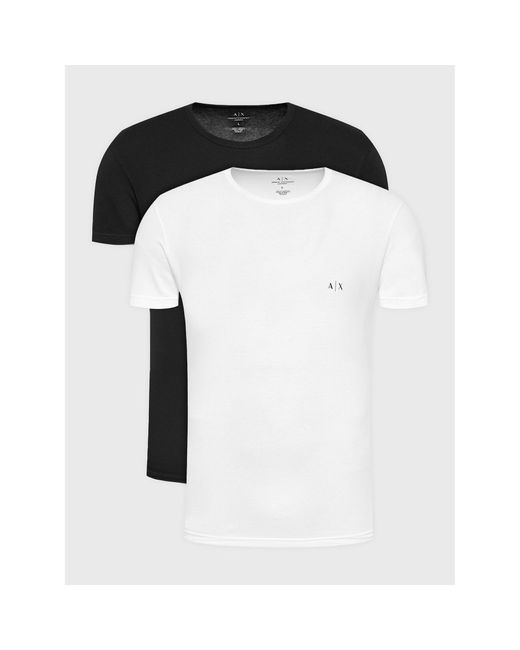 Armani Exchange 2Er-Set T-Shirts 956005 Cc282 42520 Slim Fit in Black für Herren