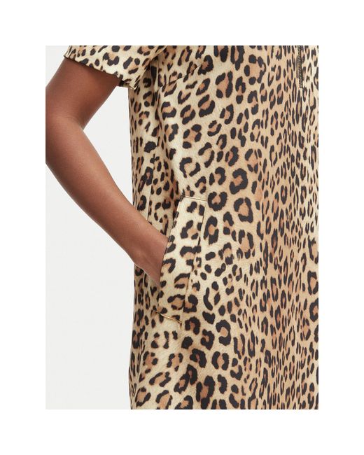 Lola Casademunt Brown Kleid Für Den Alltag Ls2616134 Loose Fit