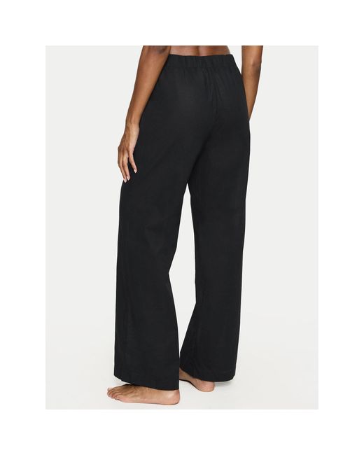 Triumph Black Pyjamahose Summer 10222571 Relaxed Fit