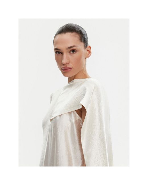 Herskind White Coctailkleid Leroy 5547196 Relaxed Fit