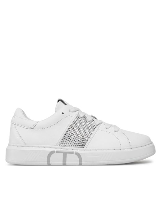 Twin Set White Sneakers 241Tcp016 Weiß