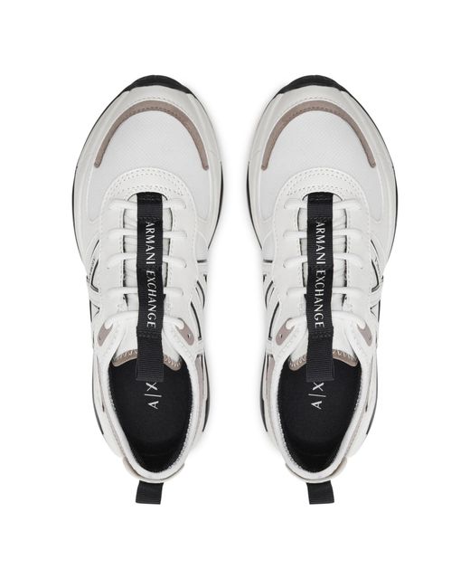 Armani Exchange White Sneakers xdx039 xv311 s777