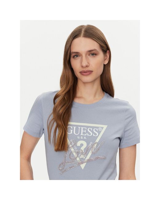 Guess Blue T-Shirt W5Gi05 I3Z14 Regular Fit