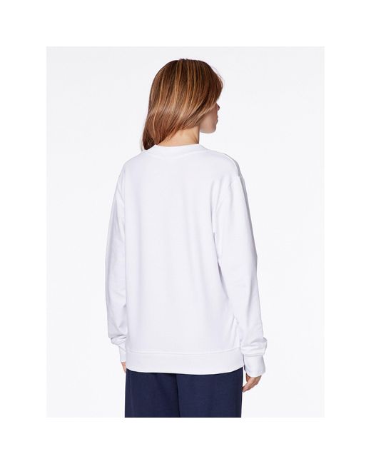 Love Moschino White Sweatshirt W649980E 2246 Weiß Relaxed Fit