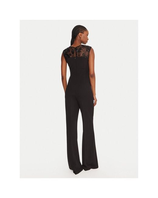 Rinascimento Black Jumpsuit Cfc0020084002 Slim Fit