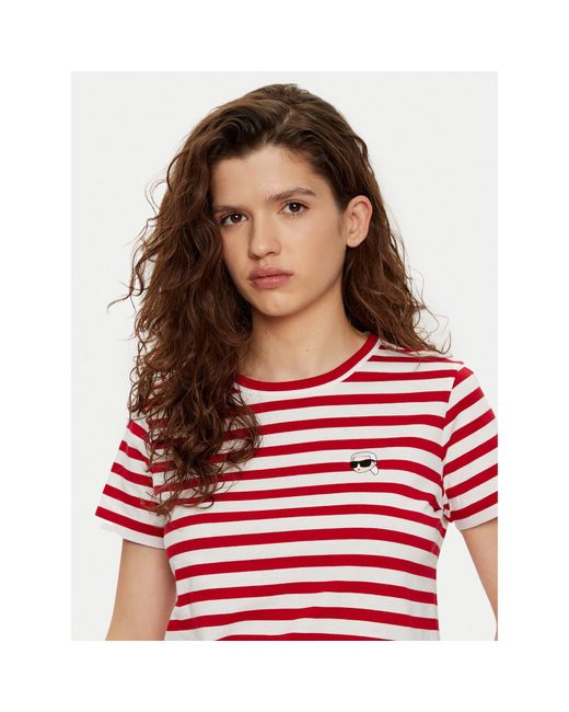 Karl Lagerfeld Red T-Shirt A1W17099 Regular Fit