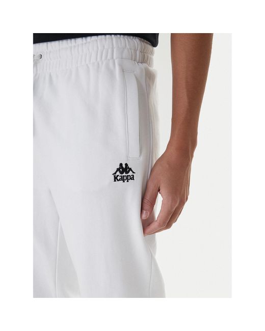 Kappa Jogginghose Gothenburg 331U7Ew Regular Fit in White für Herren