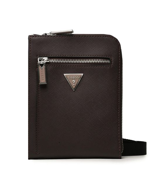 Guess Umhängetasche Certosa Saffiano Smart Mini Bags Hmecsa P3323 in Black für Herren