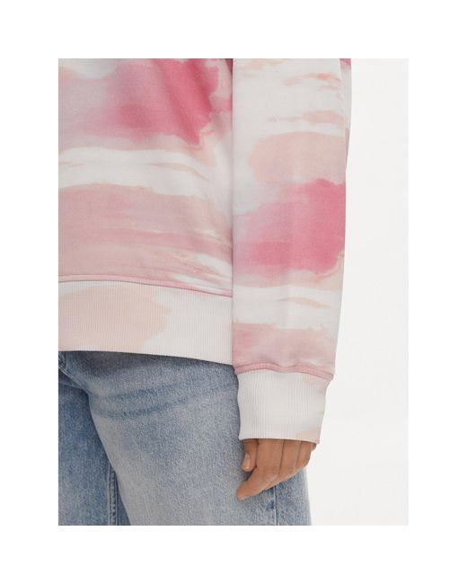 Calvin Klein Pink Sweatshirt Diffused J20J223090 Oversize