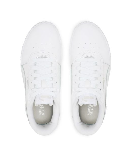 PUMA White Sneakers Carina 2.0 385849 02 Weiß