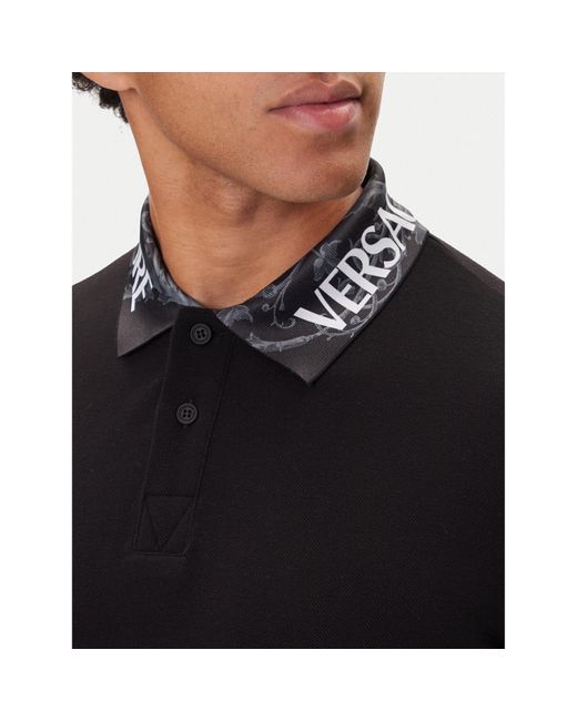 Versace Jeans Couture Poloshirt 79Gagt03 Cj01T Regular Fit in Black für Herren