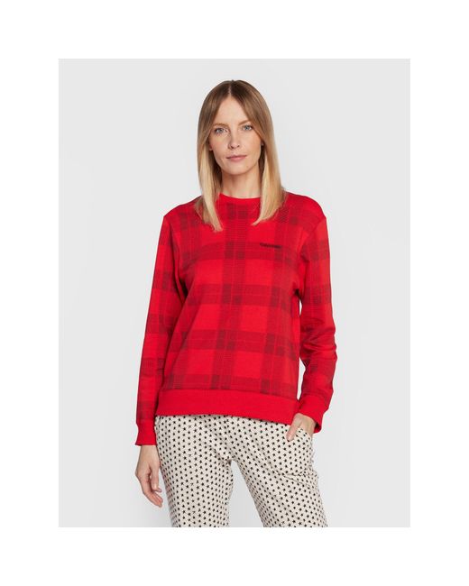 Calvin Klein Red Sweatshirt 000Qs6953E Regular Fit