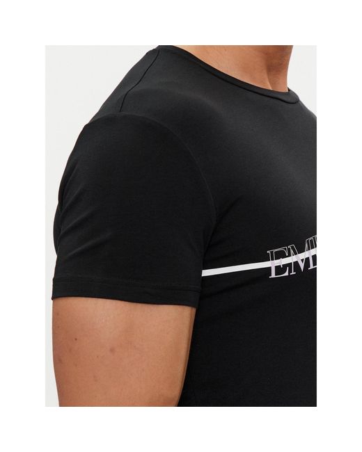 Emporio Armani T-Shirt 111035 4R729 00020 Slim Fit in Black für Herren