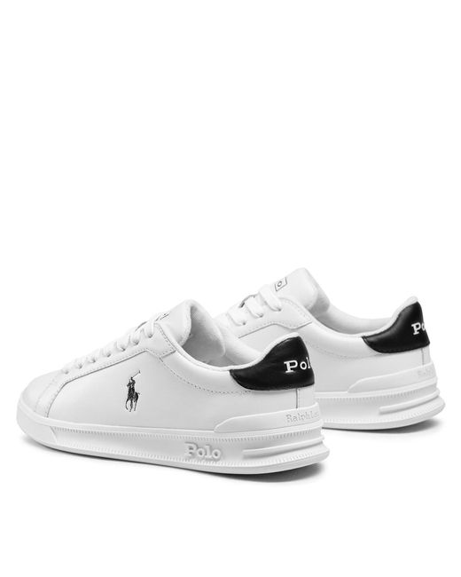 Polo Ralph Lauren White Sneakers hrt ct ii 809829824005 wht/blk