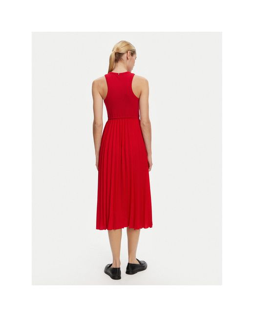 Tommy Hilfiger Red Kleid Für Den Alltag Ww0Ww39342 Regular Fit