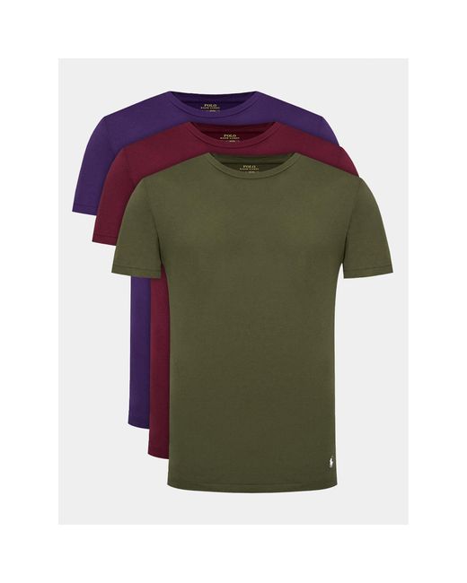 Polo Ralph Lauren 3Er-Set T-Shirts 714830304025 Regular Fit in Green für Herren