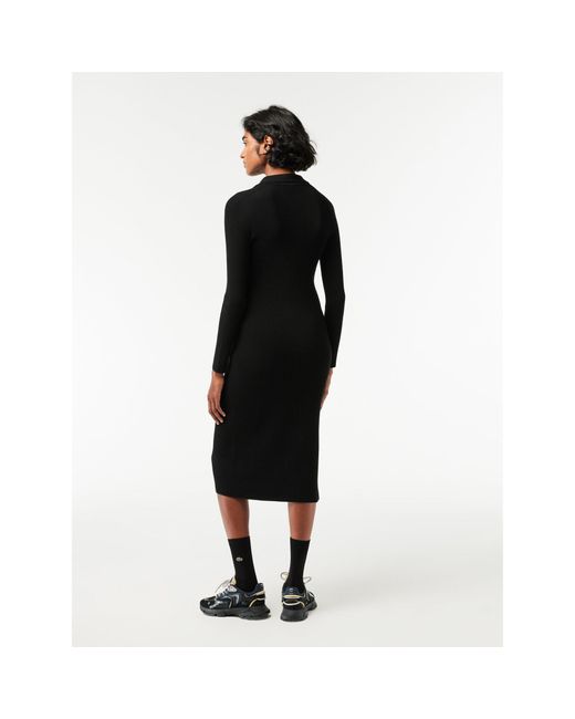 Lacoste Black Kleid Für Den Alltag Ef0632 Slim Fit