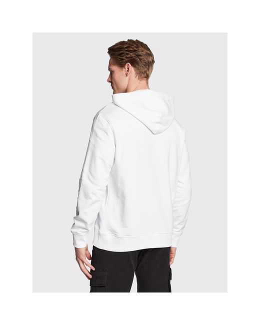 Calvin Klein Sweatshirt J30J322519 Weiß Regular Fit in White für Herren