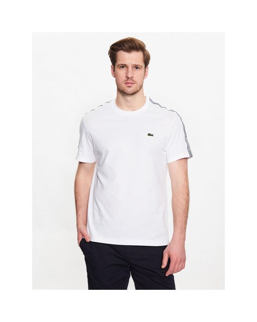 Lacoste T-Shirt Th5071 Weiß Regular Fit in White für Herren