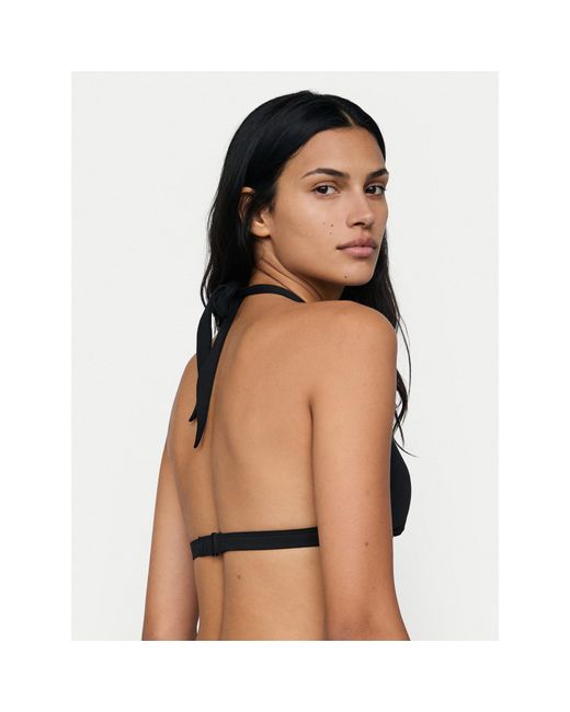 Roxy Black Bikini-Oberteil Solid Essentials Erjx305689