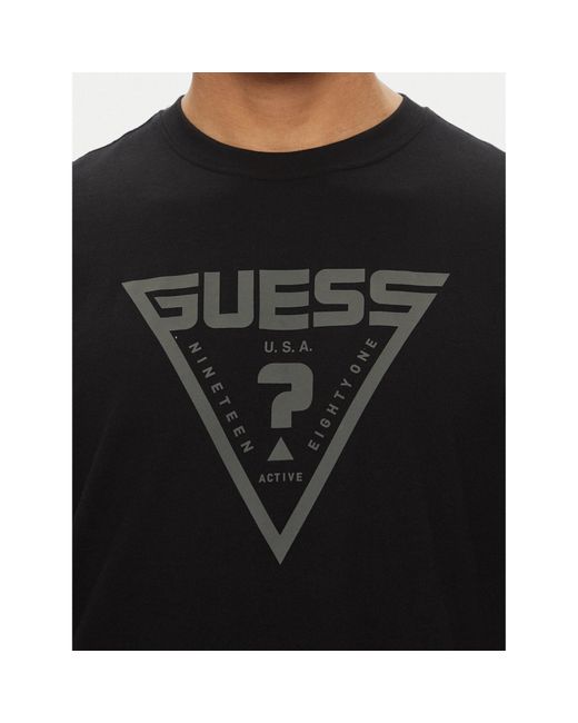 Guess T-Shirt Z4Bi02 I3Z14 Regular Fit in Black für Herren
