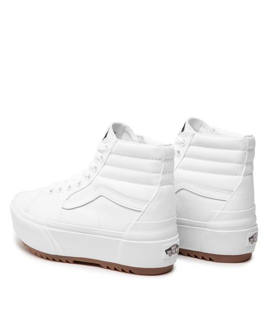 Vans White Sneakers Sk8-Hi Stacked Vn0A4Btwl5R1 Weiß